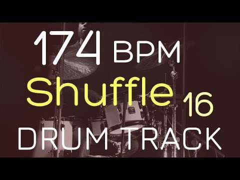 Shuffle - 174 BPM - DRUM TRACK
