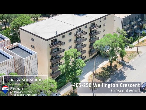 Condo for sale at 405-250 Wellington Crescent in Crescentwood Winnipeg
