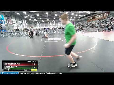 42-43 Lbs Round 2 - Waylon Gardner, Steelclaw Wrestling Club Vs Rhett Jessop, Montana E894