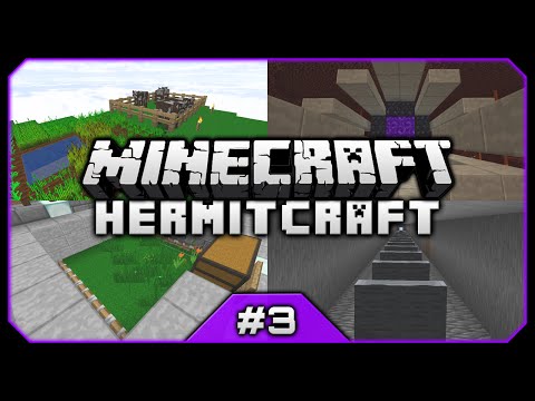 PythonGB - Hermitcraft III || Setting Up The Essentials! Minecart Elevator! || Minecraft Survival SMP [#3]