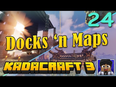 Kadacraft 3: Episode 24 - Airship Dock and Cartography (Pinoy Minecraft SMP) Java 1.16.4