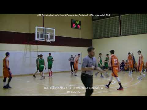 C.B. ESCOLAPIAS A 88-87 VALENCIA GENOVES A