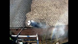 Preview of Steam vs. Moss | 5-Minute Real-Time Roof Cleaning Video #roofcleaning #roofcleaningRedditch.