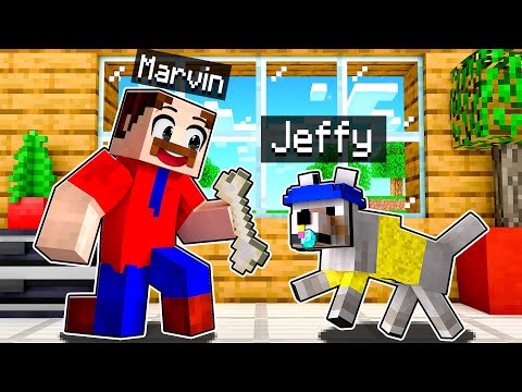 SHOCKING: Jeffy becomes Marvin's PET in Minecraft!
