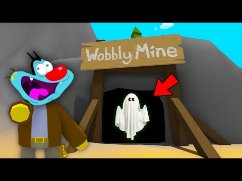 OGGY AND JACK FOUND SECRET GHOST  😂 IN WOBBLY LIFE