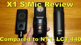Video thumbnail for sE Electronics X1 S Microphone Review and Comparison by bigtb1717