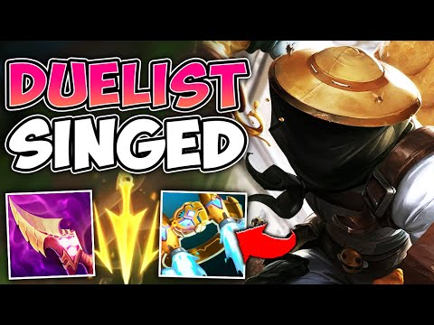 SINGED, BUT I'M ACTUALLY A DUELIST WITH ATTACK SPEED (HILARIOUS) - League of Legends