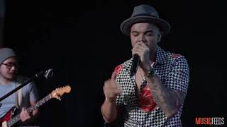 Blood Stone Guy singing live with band