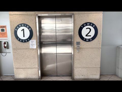 1989 US Hydraulic Tower 2 Elevator At Terminal C Parking Garage Kansas City International Airport