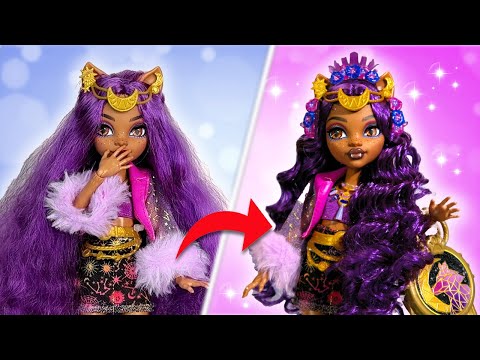 Freaky Frizz! How to Fix Curly Saran Hair | Monster High [Monster Fest] Clawdeen & Lagoona Restyle