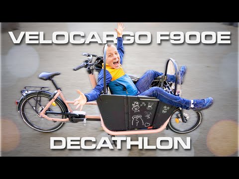 Test du Decathlon Velocargo F900E : un premier biporteur qui frappe fort