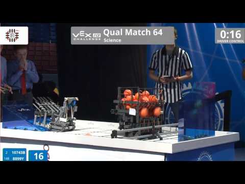 VEX Worlds 2016 - VEXIQ Middle School - Science - Qual 64 (10743B 8899Y) 170