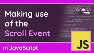 The &quot;scroll&quot; event in JavaScript | window.onscroll