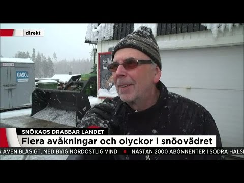 Aprilvädret: ”Det är tredje gången jag skottar idag” - Nyheterna (TV4)
