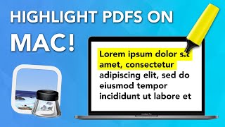 How to Highlight Text on a PDF in Preview on Mac