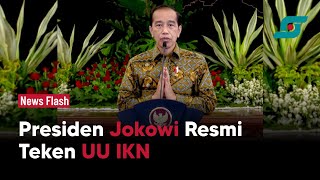 Presiden Jokowi Resmi Teken UU IKN, Pembangunan Nusantara Dimulai | Opsi.id