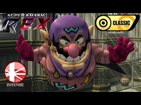Super Smash REX Gameplay - Classic Mode with Wario Man (Intense)
