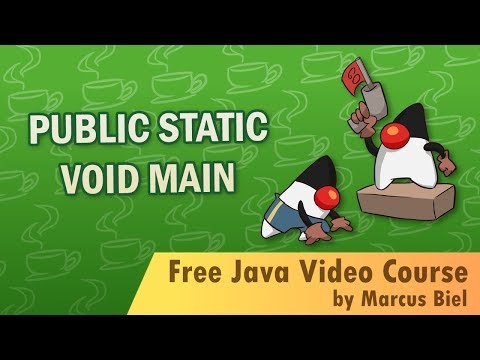 Java for Beginners 14 - public static void main