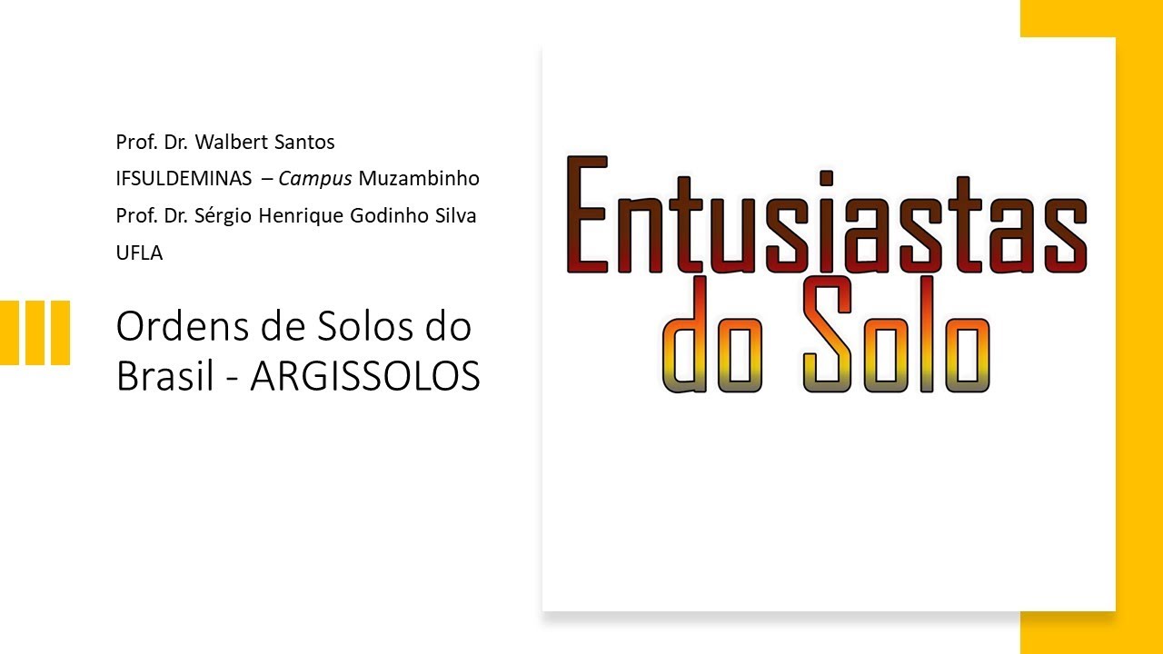 Ordens de Solos do Brasil - ARGISSOLOS