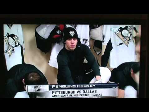 Evgeni Malkin pregame locker room 3/1/09 Pens vs Sharks
