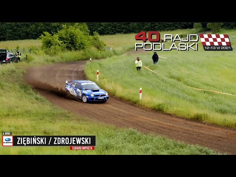 Ziębiński / Zdrojewski - Subaru Impreza - 40 Rajd Podlaski I 2021