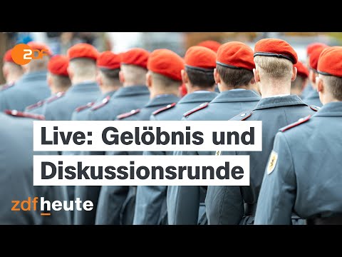 70 Jahre Bundeswehr: Feierliches Gelöbnis mit anschließender Diskussion über neuen Wehrdienst