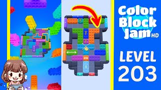 Solusi Level 203 Color Block Jam