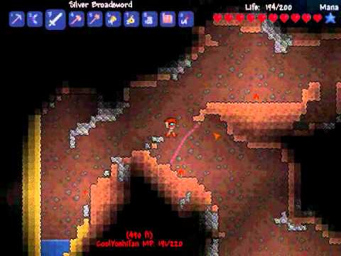 Azentiger and CoolYoshifan replay Terraria Part 17 Hook search