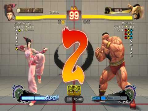 SSF4 AE 2012 PC etemonkey yui(Juri) vs Martinboy(Zangief)