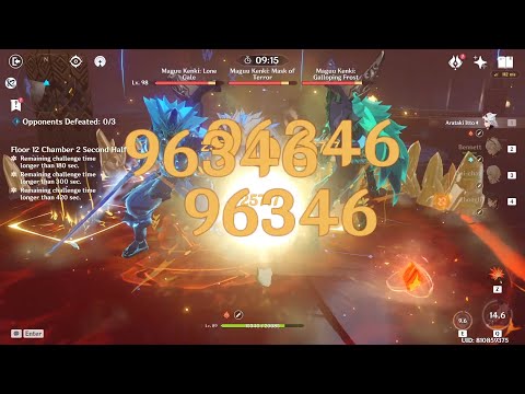 Spiral Abyss 2.3 Floor 12-2-2 Microwave Ushi 43s (c0r1) (Itto Bennett GMC Zhongli)