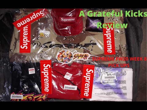 A Grateful Kicks Review: Supreme Wk 7 Velvet Hat/Sun Pin/Clientele/Smurf tee/Futura Camo Sweatshirt