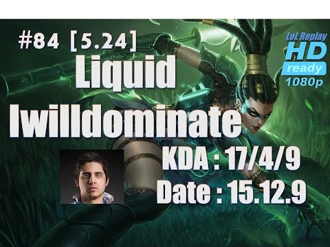 15.12.9 Team Liquid Iwilldominate Jungle Nidalee (vs Evelynn) Hardcarry [1080p]#84