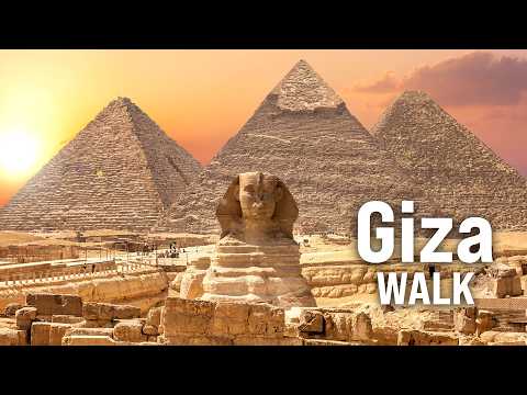 Egypt PYRAMIDS Giza Walking Tour | UNESCO 4K Immersive Walk with Captions [4K/60fps]