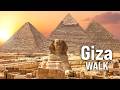EGYPT WALKING TOUR Giza Pyramids Tour With Captions 4K 60fps