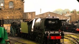 preview picture of video 'Keighley & Worth Valley Railway,Oxenhope,Haworth,Oakworth,Damems,Ingrow,Keighley,HD,2012.'