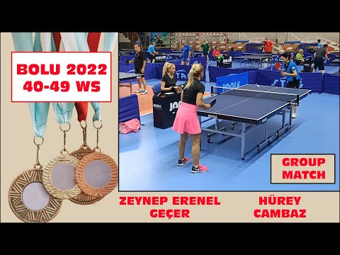 BOLU 2022 | ZEYNEP ERENEL GEÇER & HÜREY CAMBAZ | IVTTA | 40-49 WS | GROUP MATCH