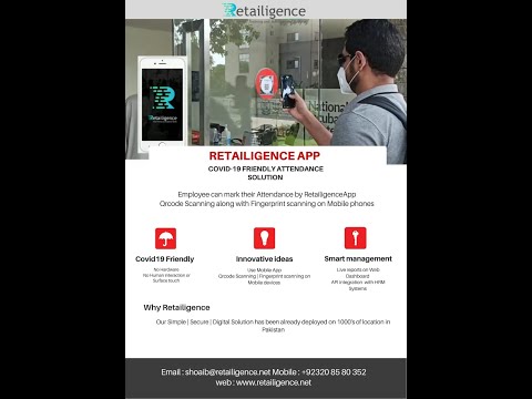 Retailigence-Qrcode Attendance video thumbnail