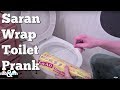 Wrap toilet prank
