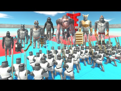 HOW MANY TECTONIC KNIGHT TO DEFEAT PRIMATES  - ANIMAL REVOLT BATTLE SIMULATOR