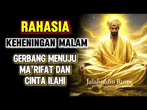 💥JALALUDIN RUMI | RAHASIA KEHENINGAN MALAM ADALAH GERBANG MENUJU MAKRIFAT DAN CINTA ILAHI