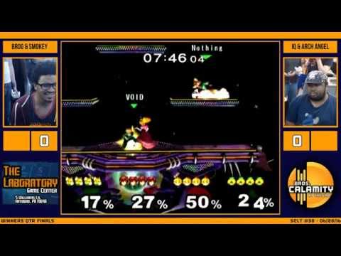 S@LT #38 | Brog & Smokey Bluntz vs Arch Angel & IQ - Winners Qtr Finals - SSBM