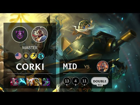 Corki Mid vs Qiyana - NA Master Patch 11.8
