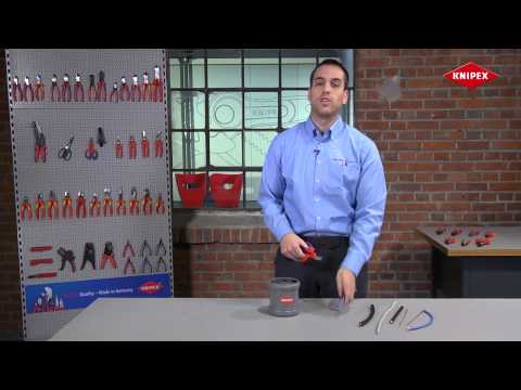 Elektrotechniko žirklės KNIPEX 9505155SB video