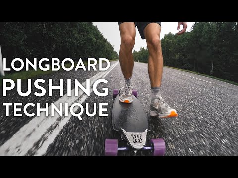 BEST LONGBOARD PUSHING TECHNIQUE (long distance)