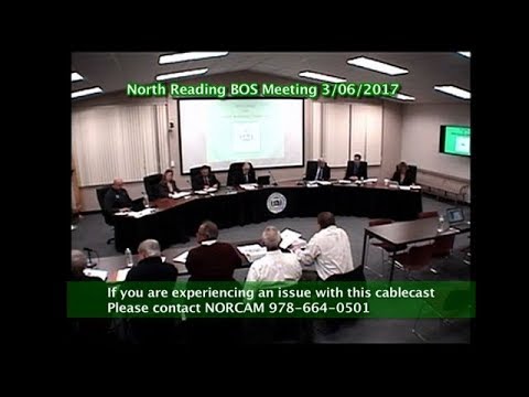 North Reading MA Board of Selectmen Meeting 3/6/17