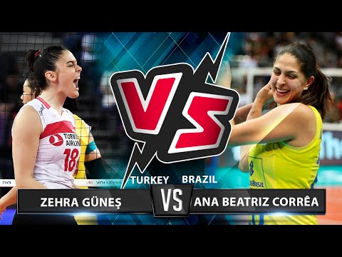 ✅Zehra Güneş vs Ana Beatriz Corrêa✅ | Who is the Best for you ? | Turkey vs Brazil | VNL 2019 | HD |