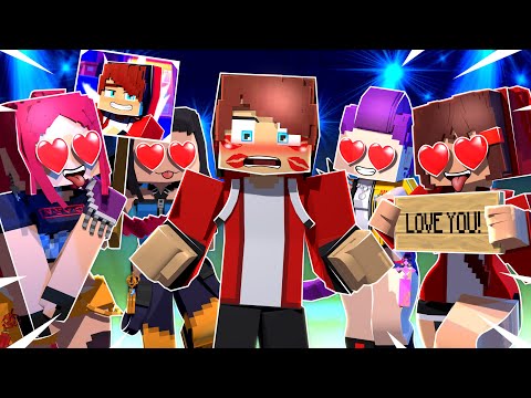 MAIZEN: JJ Has Many FANS! ❤️(Kpop Demon Hunters) - Minecraft Animation JJ & Mikey