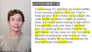 American English Connected Reading 美式英语连读(上)|Healthy activity (part one)