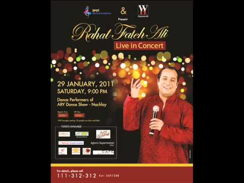 Rahat Fateh Ali Live in Concert on 29th January, 2011