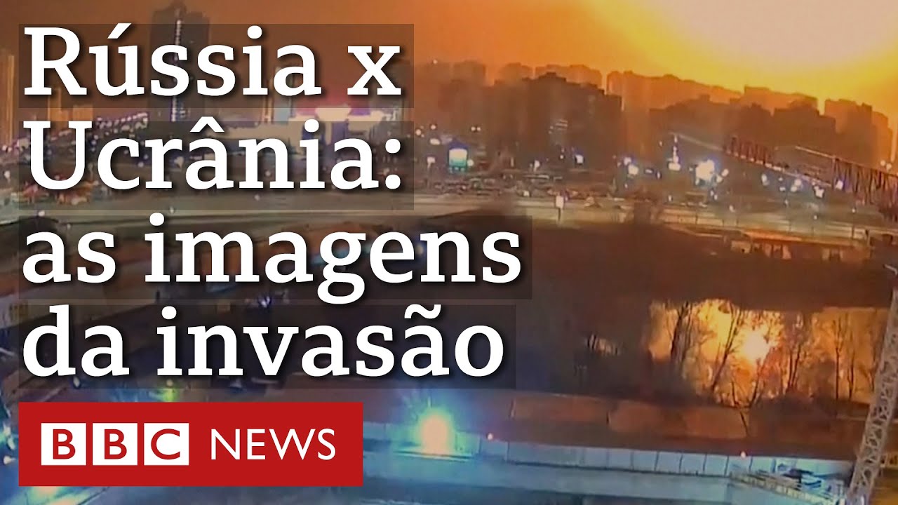 As imagens da invasão da Rússia à Ucrânia